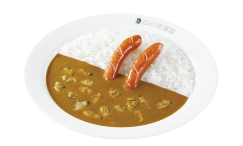 T たっぷりあさりカレー+ソーセージ（2本）