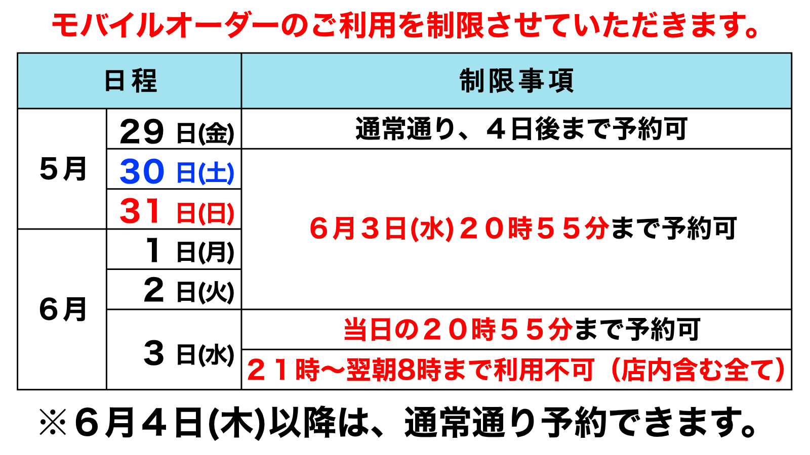 MO利用制限のお知らせ_0527～0604