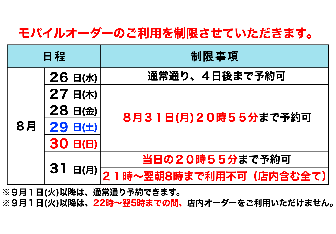 お知らせ（価格改定0901）
